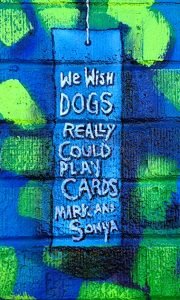 We wish dogs really could play cards